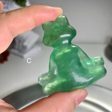 Load image into Gallery viewer, High quality - fluorite bunny / fluorite yoga frog