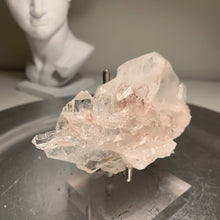 Load image into Gallery viewer, High quality- pink lemurian faden quartz cluster from Colombia