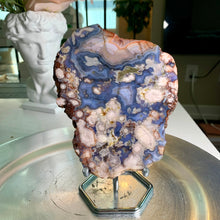 Load image into Gallery viewer, Top quality - blue flower agate slab / blue flower agate slice