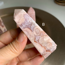 Load image into Gallery viewer, High quality - pink amethyst flower agate tower/ point