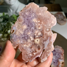 Load image into Gallery viewer, Top quality pink amethyst flower agate slab/ slice