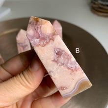 Load image into Gallery viewer, High quality - pink amethyst flower agate tower/ point