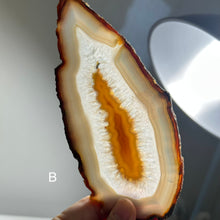 Load image into Gallery viewer, Top Quality Brazilian Agate Slice – Natural Banding, Polished Crystal Slab