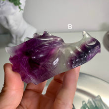 Load image into Gallery viewer, High quality - fluorite dragon head