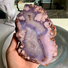 Load image into Gallery viewer, High quality - blue flower agate slab / slice