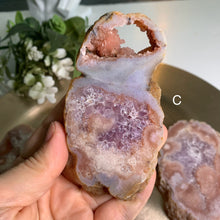 Load image into Gallery viewer, Top quality - pink amethyst flower agate slab/ slice