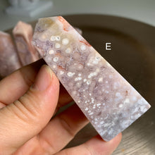 Load image into Gallery viewer, High quality- pink amethyst flower agate tower /point