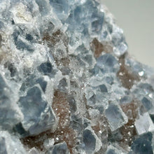 Load image into Gallery viewer, Frosted Blue Fluorite Plate – Natural Cubic Fluorite Crystal Cluster for Home Decor and Mineral Collection