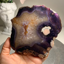 Load image into Gallery viewer, Top quality- blue flower agate slab/slice( natural color)