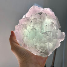 Load image into Gallery viewer, Natural Stepped Fluorite Cluster - High Clarity Bi-Color Fujian Crystal Specimen