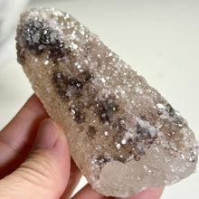 Load image into Gallery viewer, Quartz Crystal with Apophyllite Druzy | Secondary Growth Apophyllite on Quartz | Natural Mineral Specimen | Collector Display