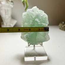 Load image into Gallery viewer, High quality - Sugary Green Fluorite Crystal Cluster | Sparkling Texture | China
