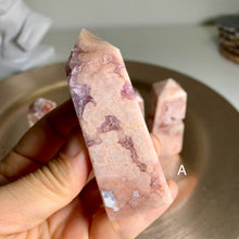 Load image into Gallery viewer, High quality - pink amethyst flower agate towers / points