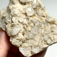 Load image into Gallery viewer, White Calcite Cluster on Matrix — Natural Crystal Plate for Home Decor and Healing Energy