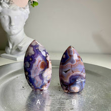 Load image into Gallery viewer, Rare - top quality blue flower agate flame