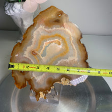 Load image into Gallery viewer, High quality - Druzy agate slice / slab from Brazil