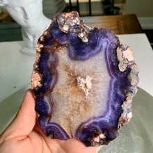 Load image into Gallery viewer, Top quality - blue flower agate slab/ slice
