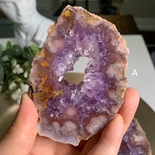 Load image into Gallery viewer, Top quality - pink amethyst flower agate slab/slice