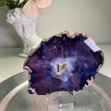 Load image into Gallery viewer, High quality - blue flower agate slab/ slice ( natural color)