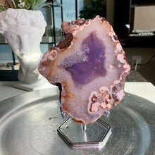 Load image into Gallery viewer, High quality - blue agate flower slab / slice