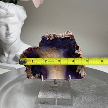 Load image into Gallery viewer, Top quality - blue flower agate slab/ slice ( natural color)