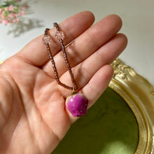 Load image into Gallery viewer, Antique Rose Bud Necklace | Czech Glass Bead Necklace | Vintage Romantic Jewelry