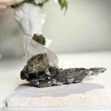 Load image into Gallery viewer, Calcite Crystal with Fluorite and Pyrite | Daye Mine China | Natural Mineral Specimen
