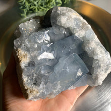 Load image into Gallery viewer, High quality blue celestite crystal / celestite geode/ celestite cluster