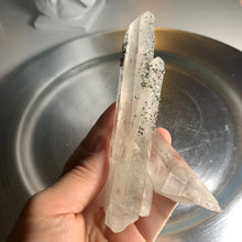 Load image into Gallery viewer, Rare - cross shape pyrite on quartz cluster pyrite with quartz 08