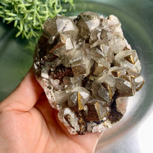 Load image into Gallery viewer, Super rare - rainbow calcopyrite coated calcite calcopyrite on calcite 02