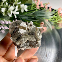 Load image into Gallery viewer, Rare - Benz calcite / Mercedes calcite with pyrite 04