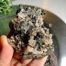 Load image into Gallery viewer, Gemmy epidote quartz epidote cluster epidote crystal 02
