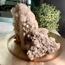 Load image into Gallery viewer, Rare - calcite with calcopyrite on quartz