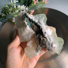 Load image into Gallery viewer, Rare - Cubic green apophyllite with pink stilbite 01