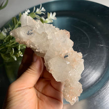 Load image into Gallery viewer, Diamond apophyllite with stilbite on pink calcedony / apophyllite cluster 03