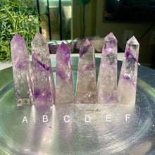 Load image into Gallery viewer, Top quality phantom amethyst tower amethyst obelisk crystal tower