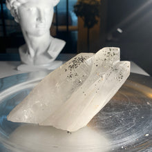 Load image into Gallery viewer, Rare - pyrite on quartz cluster pyrite with quartz 02