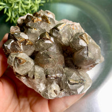 Load image into Gallery viewer, Super rare - rainbow calcopyrite coated calcite calcopyrite on calcite 02