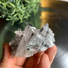 Load image into Gallery viewer, New found - green chlorite lemurian quartz cluster 15
