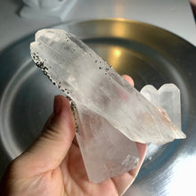 Load image into Gallery viewer, Rare - pyrite on clear quartz cluster 07