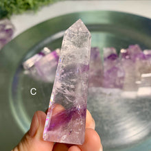 Load image into Gallery viewer, Top quality phantom amethyst tower amethyst obelisk crystal tower