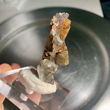 Load image into Gallery viewer, Super rare - calcite with rainbow calcopyrite 11