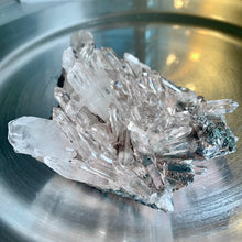 Load image into Gallery viewer, New found - green chlorite pink lemurian quartz cluster