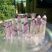 Load image into Gallery viewer, Top quality phantom amethyst tower amethyst obelisk crystal tower