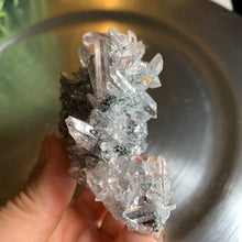 Load image into Gallery viewer, New found - green chlorite pink lemurian quartz 12