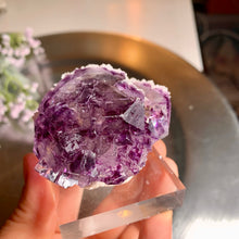 Load image into Gallery viewer, Purple Yaogangxian fluorite with calcite  06