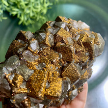 Load image into Gallery viewer, Super rare - calcite with rainbow calcopyrite calcite with calcopyrite 01