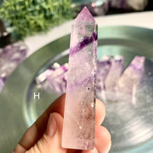 Load image into Gallery viewer, Top quality phantom amethyst tower amethyst obelisk crystal tower