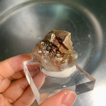 Load image into Gallery viewer, Super rare - calcite with rainbow calcopyrite 09