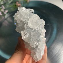 Load image into Gallery viewer, Diamond apophyllite on blue calcedony 04